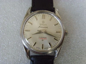Vintage Swiss Titoni 17J Mechanical Manual Used Watch - Picture 1 of 8