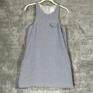Wrk-Shp LA Tokyo Dress Women's Small Blue White Mini Made in the USA Minimalist - Picture 1 of 14