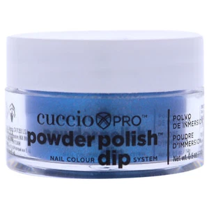 Cuccio Colour Pro Powder Polish Nail Colour Dip System - Blue With Pink Glitter - Picture 1 of 1