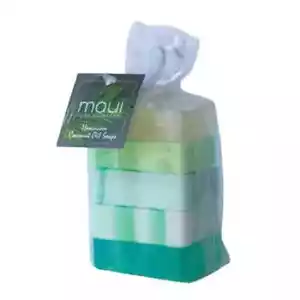 Maui Soap Co Surf Rider Gift Guest Set Bar Soap with Kukui & Coconut Oil - Picture 1 of 2