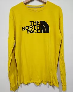 The North Face Long Sleeve Tee Shirt Yellow Mens Small 2015 Winter Collection - Picture 1 of 5