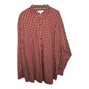 Cutter & Buck Button Down Shirt Plaid Checkered Long Sleeve 4XLT 4X Tall - Picture 1 of 10