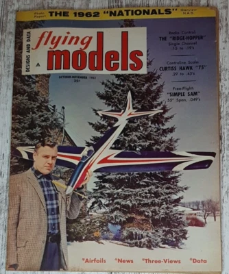 Flying Models Airplane Magazine Hobby Boats Planes Aviation R/C October 1962 - Image 1 of 3