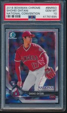 PSA 10 SHOHEI OHTANI/OTANI 2018 BOWMAN CHROME NATIONAL CONVENTION RC GEM MINT