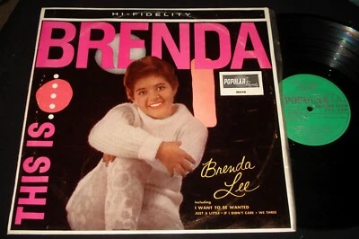 BRENDA LEE – THIS IS BRENDA - POPULAR RECORD CLUB 1962 AUSSIE LP  Teen Rock - Image 1 of 3