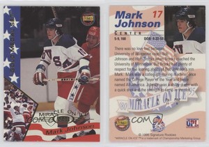 1995 Signature Rookies Miracle on Ice 1980 Gold Medal Set Mark Johnson #17
