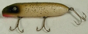 VINTAGE SPECKLED WOOD FISHING LURE - Picture 1 of 5