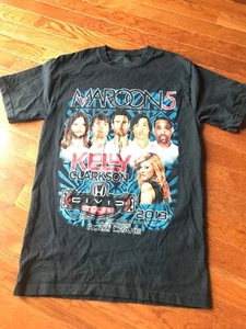 Maroon 5 Kelly Clarkson 2013 Tour Concert Shirt - Picture 1 of 6