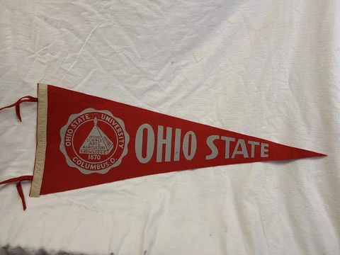 VINTAGE OHIO STATE UNIVERSITY FELT PENNANT Cover