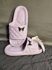 Official Sanrio ( US Size 8 - 9.5) Kuromi Slippers Slides Shoes New 40-41 - Picture 1 of 6