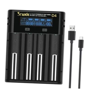 18650 Battery Charger, Universal Smart Charger LCD Display for 3.7v Lithium - Picture 1 of 7