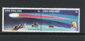 Cyprus 1986 SG 687-8 Halley's Comet Space MNH - Picture 1 of 1