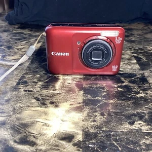 Canon PowerShot A810 16.0MP 5X Optical Zoom CCD Digital Camera - Red - Picture 1 of 12