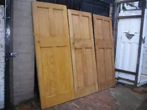 More details for reclaimed 1930s 4 panel doors. unrestored (7 available)