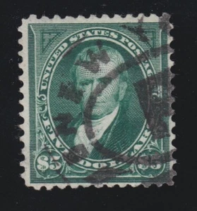 US 278 $5 Marshall Used F-VF SCV $600 - Picture 1 of 2