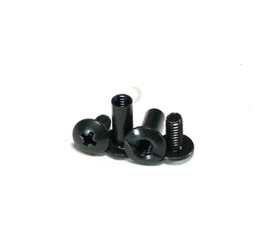 Black chicago screws. Pass through posts. Binding screw posts. 12mm - Bild 1 von 9