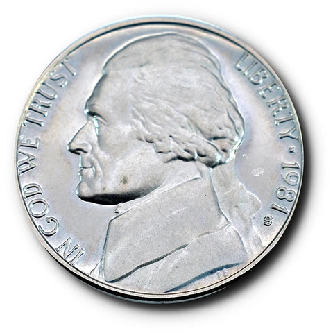 1981-S Jefferson Nickel Gem Proof Type 2 5C Cover
