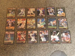 1992 Leaf Black Gold Stars 33 carte anteprima set Ripken Griffey Thomas Ryan Brett - Foto 1 di 2