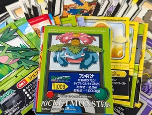 Tarjetas adhesivas de caramelo Bandai vintage de Pokemon para niños - ¡Tú eliges! - Imagen 1 de 274