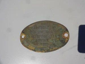 Vintage WW2 Bronze Data Plate - Picture 1 of 9