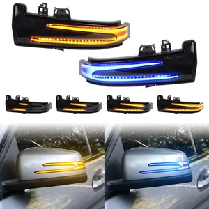 2x Sequential LED Side Mirror Turn Signal Light for Mercedes Benz W204 W212 W176 - Foto 1 di 8