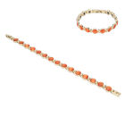 (Orange)Titanium Steel Magnet Bracelet Women Exquisite Pain Relief Magnetic Ids