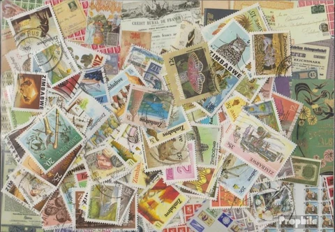 zimbabwe Stamps 400 different stamps Cover