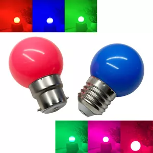 240V 220V Multicolor LED Light G45 Bulb B22 E27 Blue Pink White Orange Purple - Picture 1 of 28