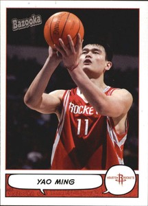 2004-05 Bazooka Mini Houston Rockets Basketball Card #50 Yao Ming
