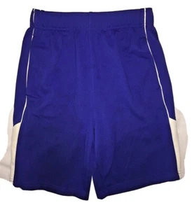 MTA Sport Boys Athletic Play Gym Shorts Size Medium 8/10 Blue And White - Picture 1 of 4