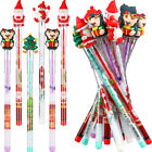 16 Christmas Pencils with Erasers - Xmas Stocking Fillers