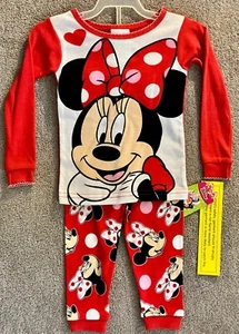Disney - Minnie Mouse - Baby / Toddler Girls 2 Piece Long Sleeve Pajama Set - Picture 1 of 1