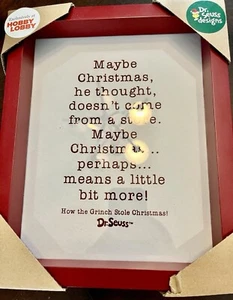 Dr. Seuss Christmas Wall Decor/Gift New Fast Shipping - Picture 1 of 2