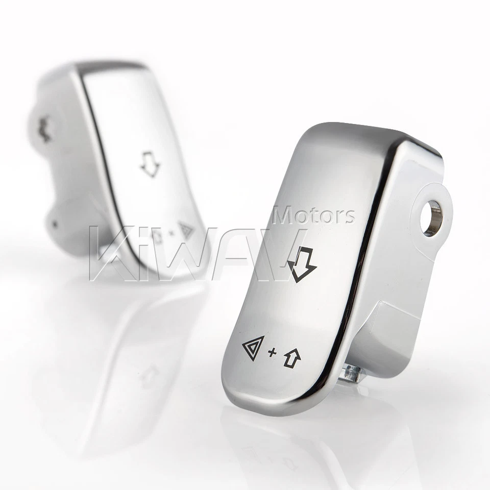 KiWAV Señal de giro Botón Extensor Cromo (ABS) se adapta a Harley Bike 1996-2015 Foto 1 de 4