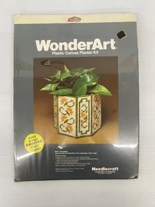 WonderArt Plastic Canvas Planter Kit #6005 Springtime Needlecraft New Vintage - Picture 1 of 3