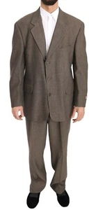 FENDI Suit Single Breasted Brown Wool Regular Jacket IT54/ US44 / XL RRP $2700 - Picture 1 of 12