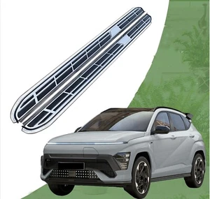 2PCS Running Board fits for Hyundai KONA 2024 2025 Side Step Nerf Bar Stainless - Picture 1 of 22