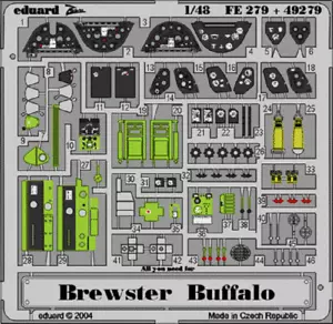 eduard FE279 1/48 Brewster Buffalo for Hasegawa - Picture 1 of 1
