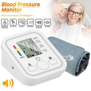 Oberarm Blutdruckmessgerät Digital LCD Pulsmessung Blutdruck Monitor Puls Heim - Bild 1 von 10