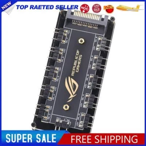 RGB Fan Hub ARGB Cable Splitter Hub Adapter Computer PC Accessories (SATA) - Photo 1/3