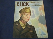 Vintage Click Monthly Picture Magazine June 1944 General Dwight D. Eisenhower
