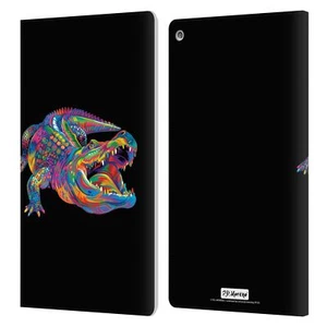 OFFICIAL P.D. MORENO ANIMALS LEATHER BOOK WALLET CASE COVER FOR AMAZON FIRE - Picture 1 of 21