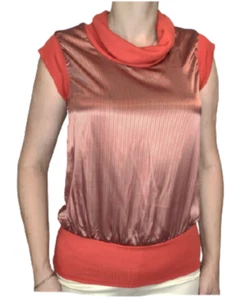 Cop-Copine Tank top Sz M France Orange Blouse - Picture 1 of 4