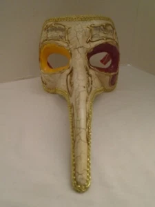 Vintage Venetian Masquerade Theater Mask - Picture 1 of 6