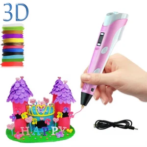 DIY Kinder 3D Stifte Set 3D Druckstift 36m 12Farben PLA Filament 3D Printing Pen - Bild 1 von 8
