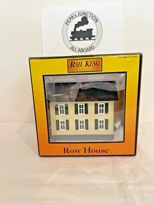 MTH30- 9023 #3 ROW HOUSE~ YELLOW/GREEN SHUTTERS ~w~ Lighted interior " NIB" - Picture 1 of 1