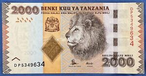 Tanzania 2015 - 2000 Shillings - P-42b - Estimated grade Choice UNC - (Lion)