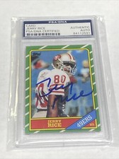 1986 Topps Football #161 Jerry Rice Autograph RC Rookie PSA DNA Authentic Auto