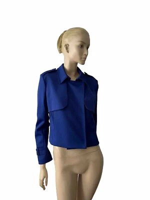 CHAQUETA DE BUCEO NUEVA CON ETIQUETAS ROBERT RODRIGUEZ CLEMATIS AZUL FIONA BONDED TALLA S Foto 1 de 4