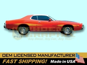 1973 1974 Dodge Charger Rallye Reflective Graphics Decals & Stripes Kit - Picture 1 of 1